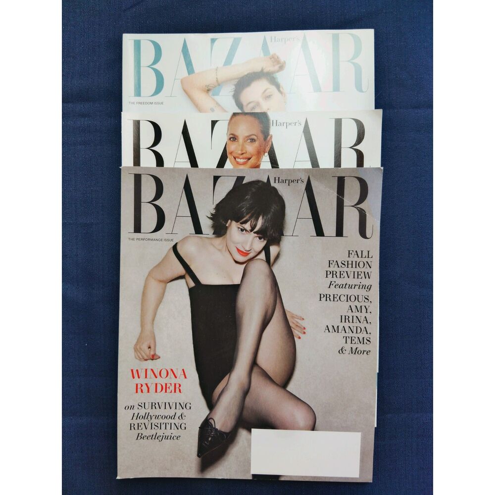 3 Harper's Bazaar May,Jun/Jul,Aug 2024 Issue Winona Ryder Christy Turlington